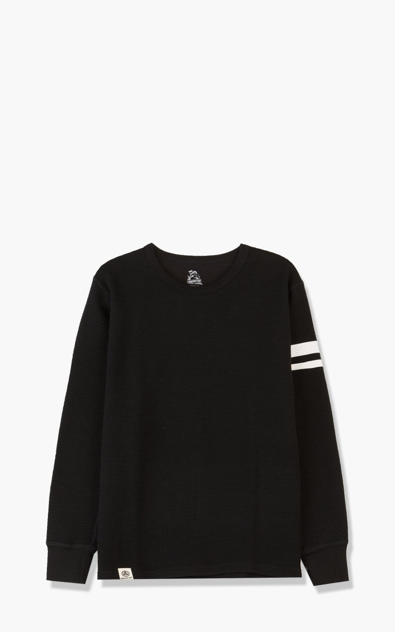 Momotaro Jeans 07-079 Thermal T-Shirt Longsleeve Black