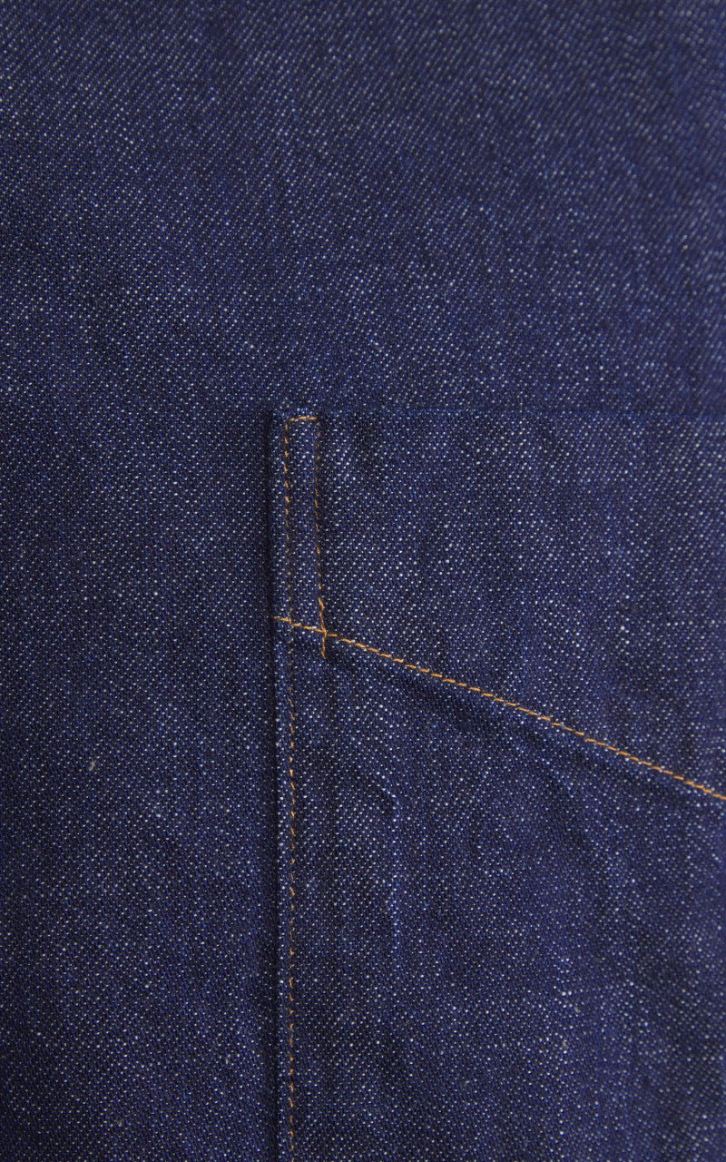 OrSlow Standard Button Down Denim Shirt One Wash Indigo