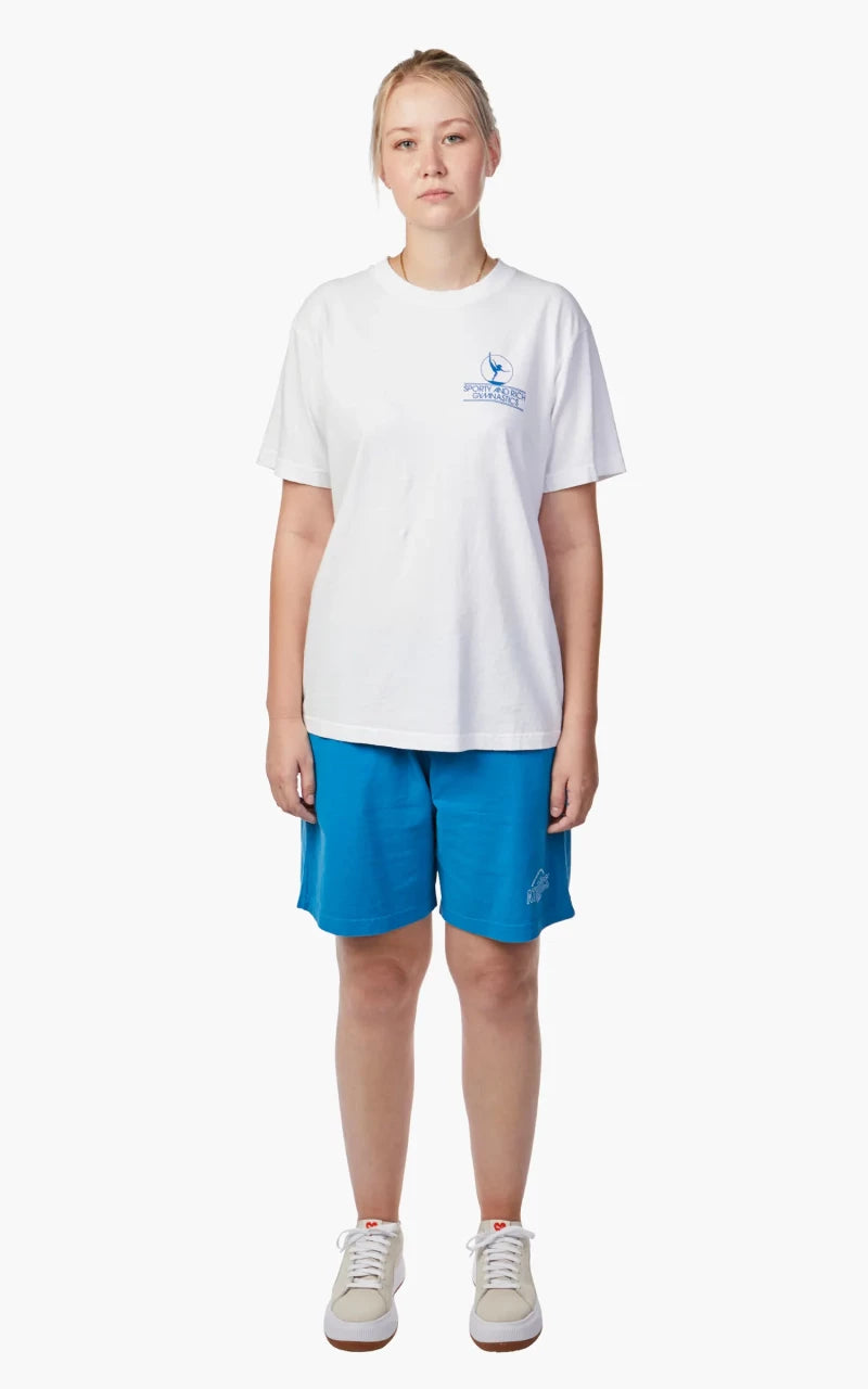 Sporty & Rich Gymnastics T-Shirt White/Blue