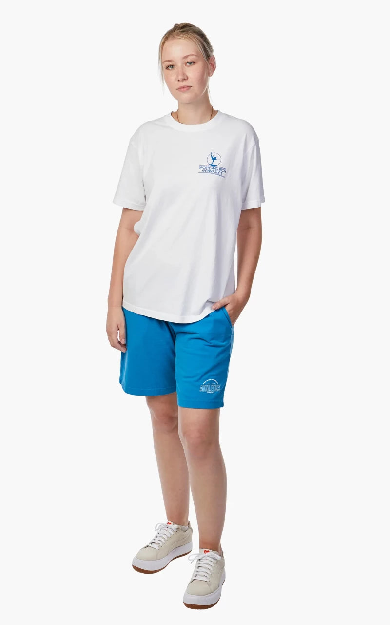 Sporty & Rich Gymnastics T-Shirt White/Blue