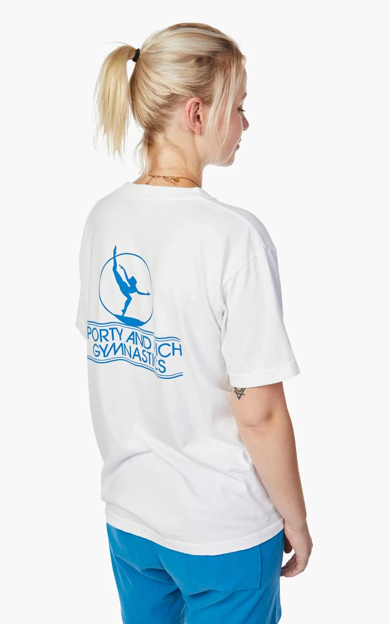 Sporty & Rich Gymnastics T-Shirt White/Blue