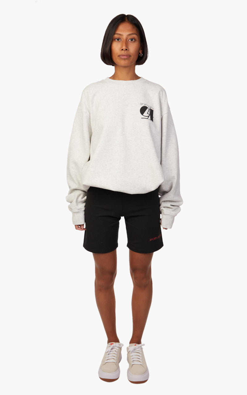 Sporty & Rich Studio Crewneck Heather Grey/Black