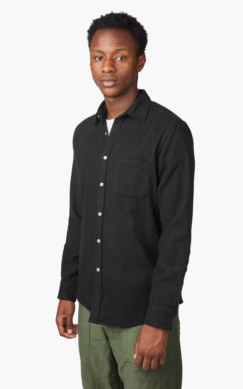 Portuguese Flannel Teca Shirt Black