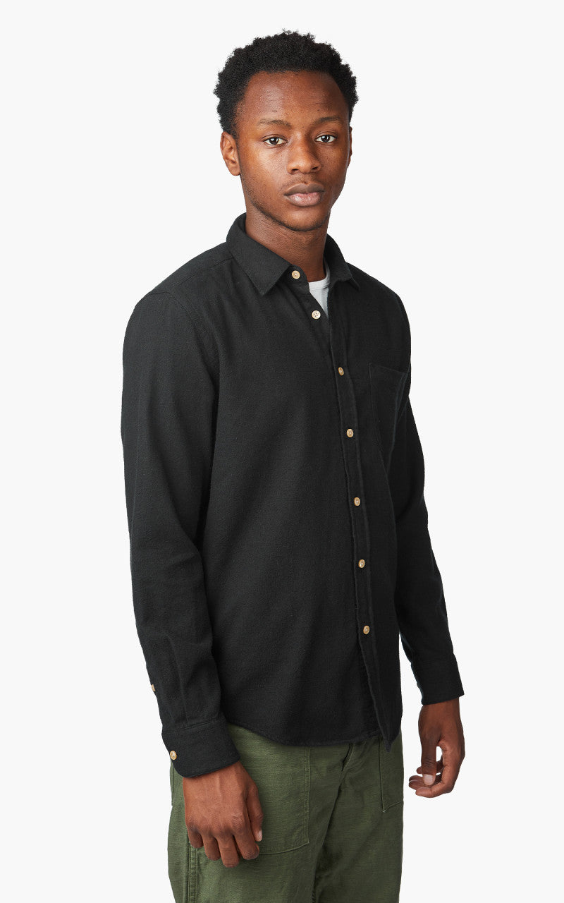 Portuguese Flannel Teca Shirt Black