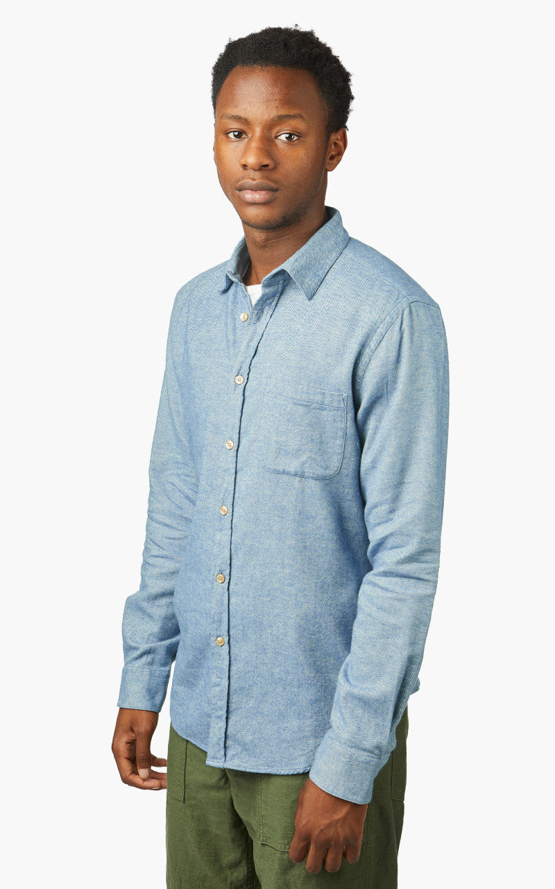 Portuguese Flannel Teca Shirt Light Blue