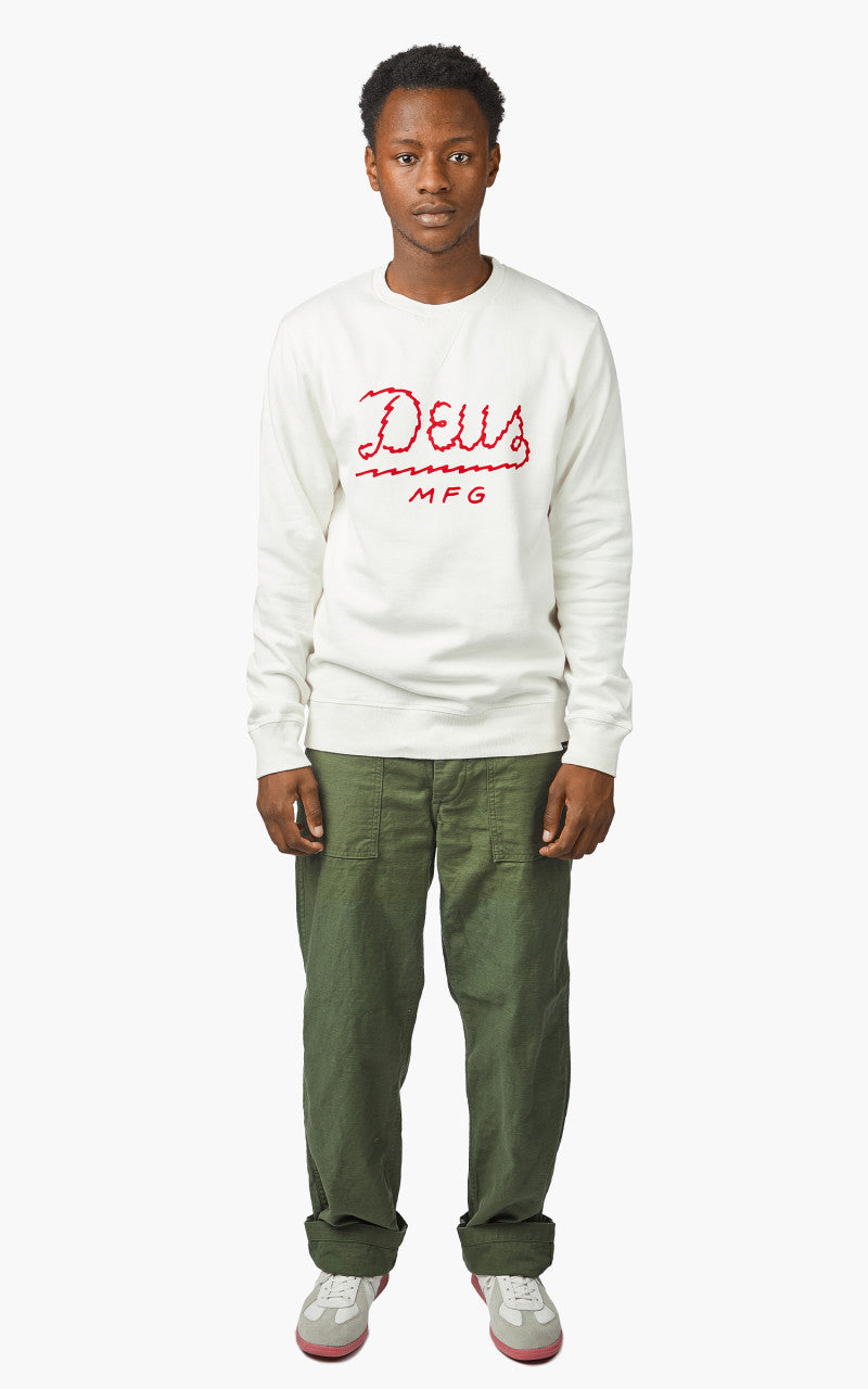 Deus Ex Machina Livewire Crew Vintage White