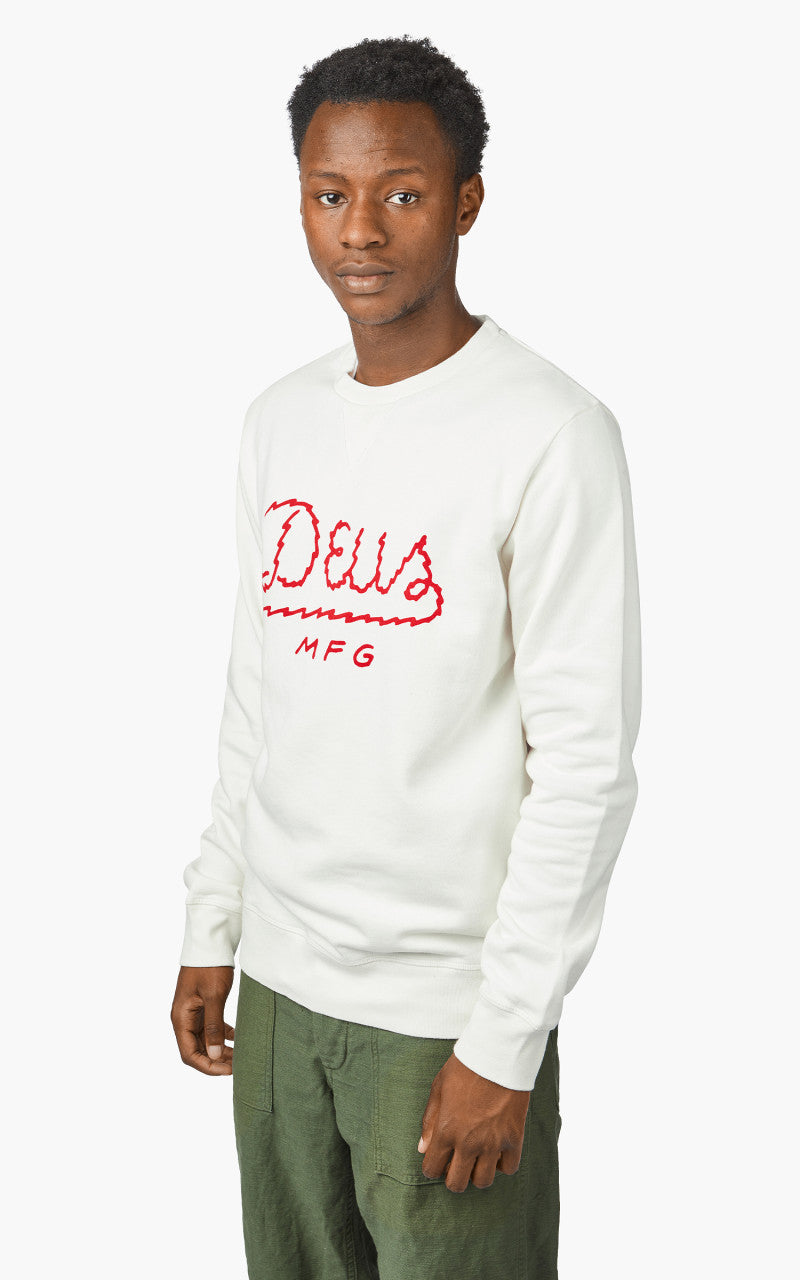 Deus Ex Machina Livewire Crew Vintage White