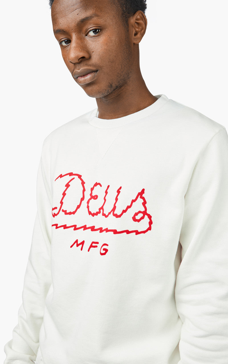 Deus Ex Machina Livewire Crew Vintage White