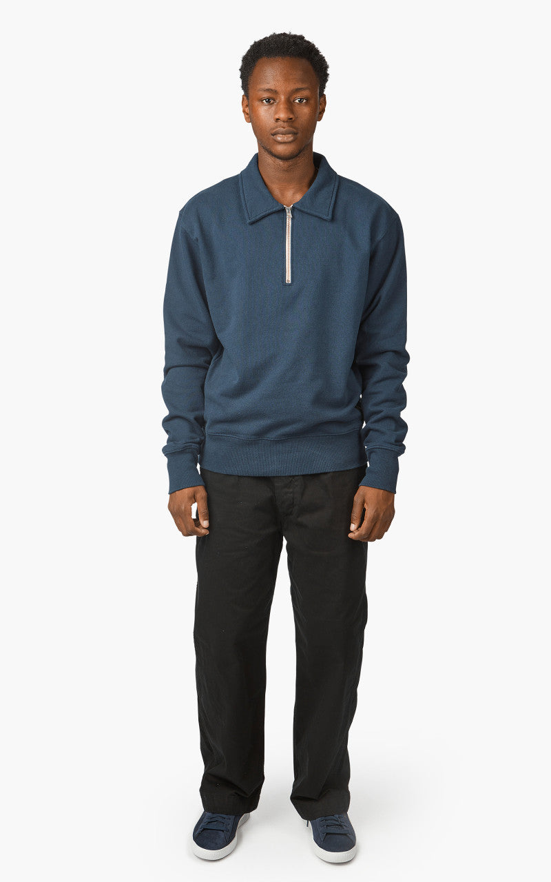 Deus Ex Machina Naval Zip Neck Navy