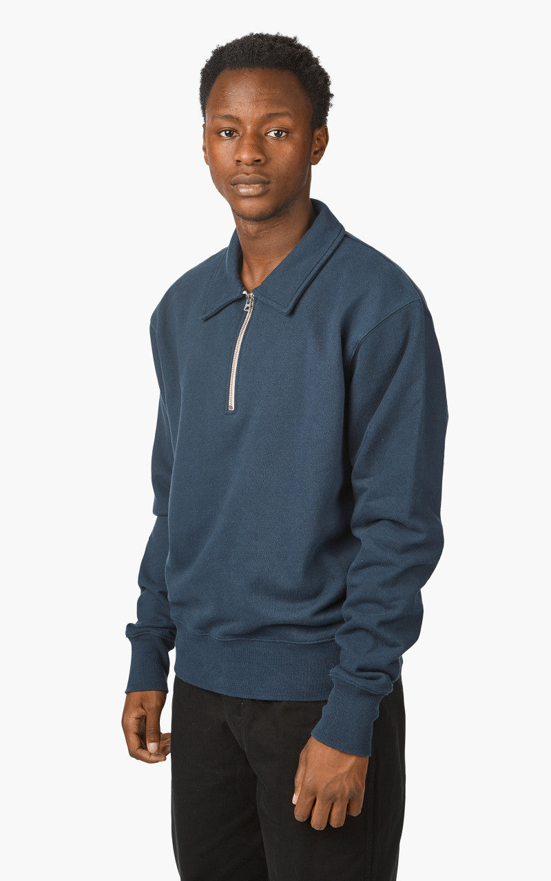 Deus Ex Machina Naval Zip Neck Navy