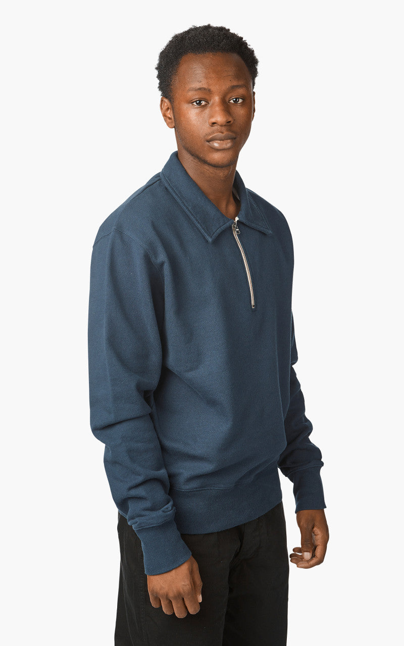 Deus Ex Machina Naval Zip Neck Navy