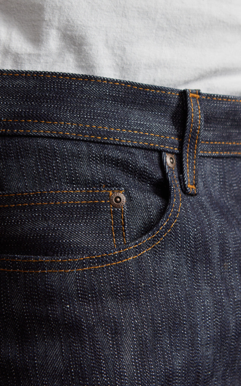 Naked & Famous Denim Weird Guy Sakura Slub Selvedge Indigo 16.5oz
