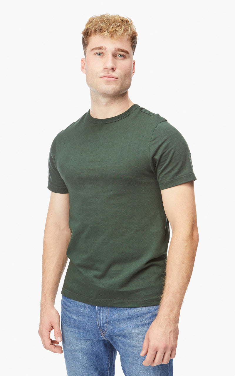 Merz b. Schwanen 1950s Crew Neck Tee Forest