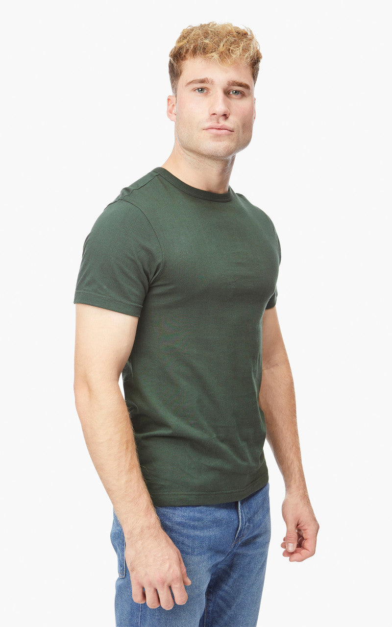 Merz b. Schwanen 1950s Crew Neck Tee Forest
