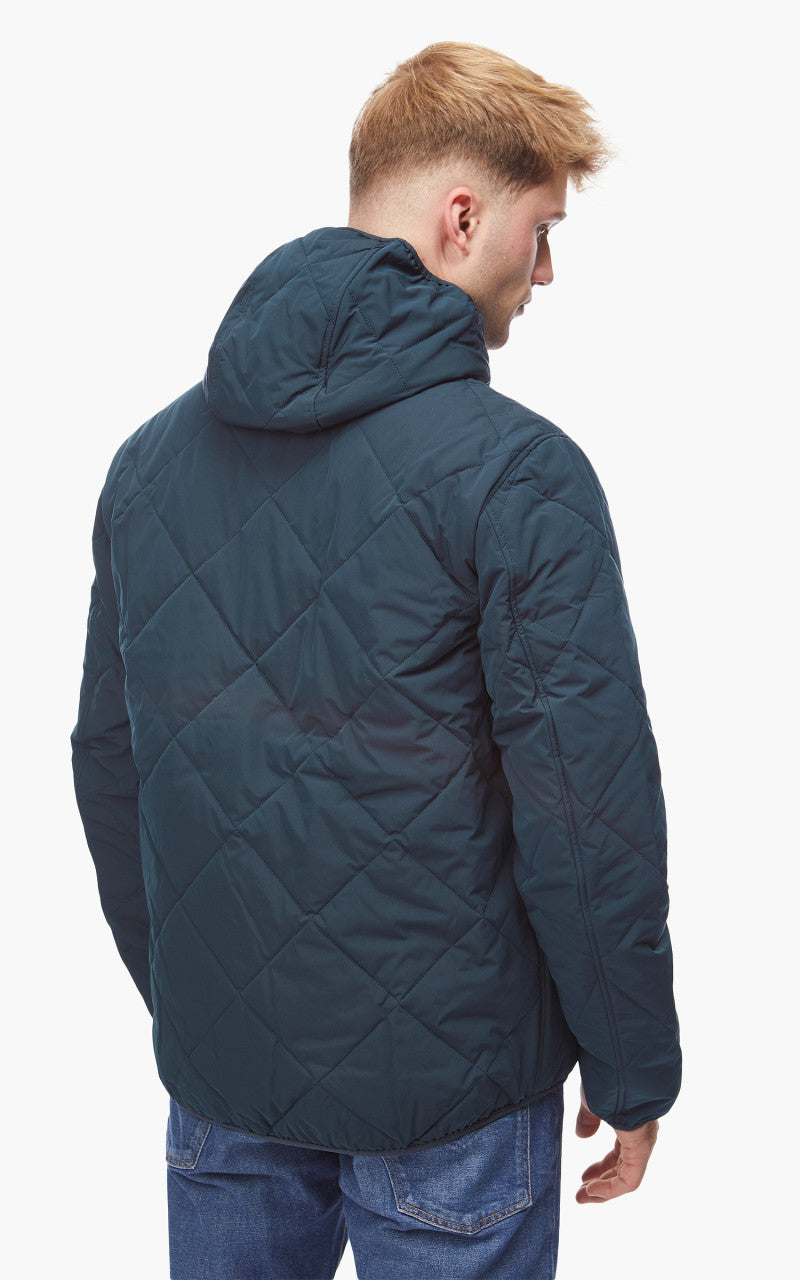 Barbour Hooded Liddesdale Quilted Jacket Navy
