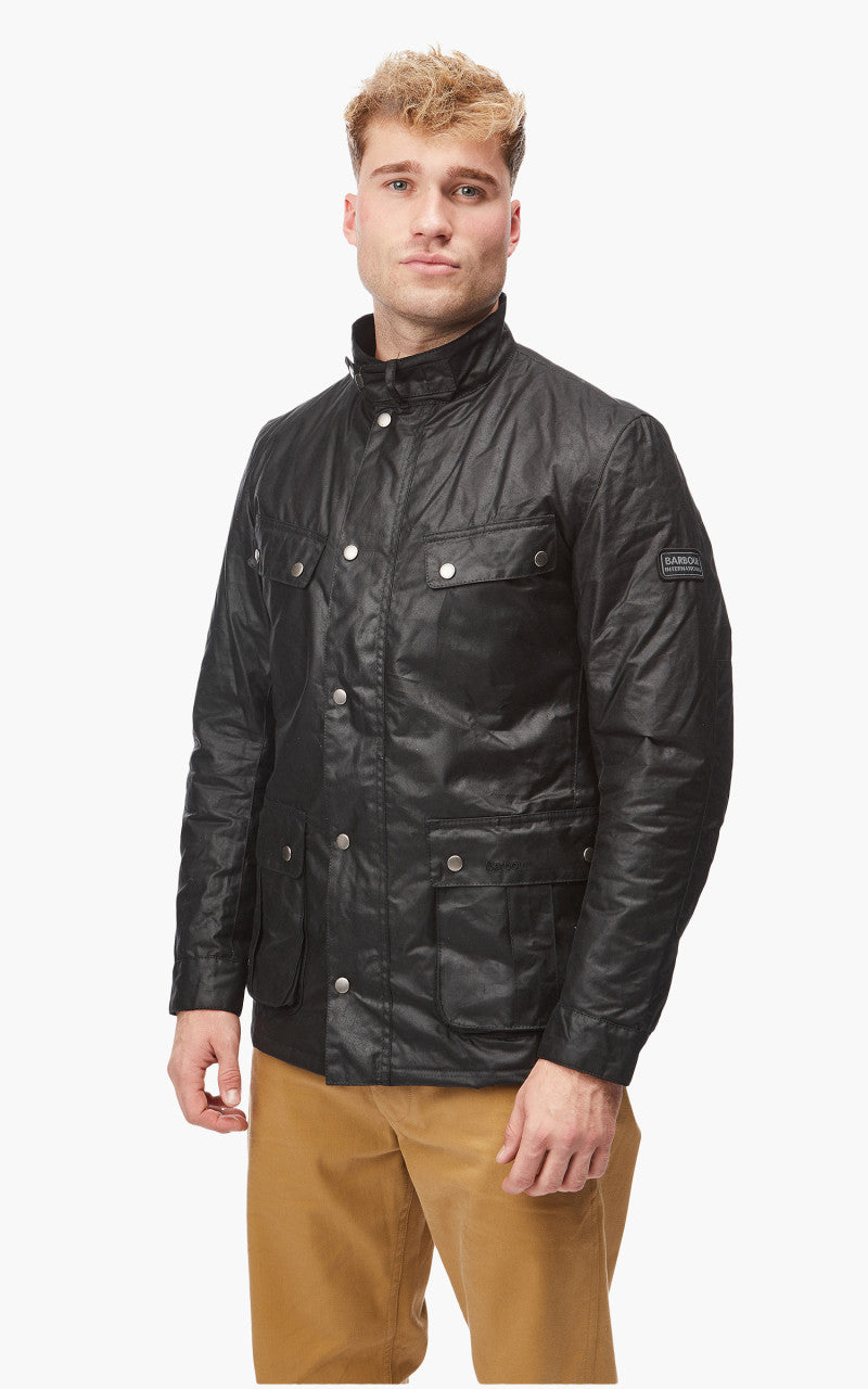 Barbour International Duke Wax Jacket (TR) Black