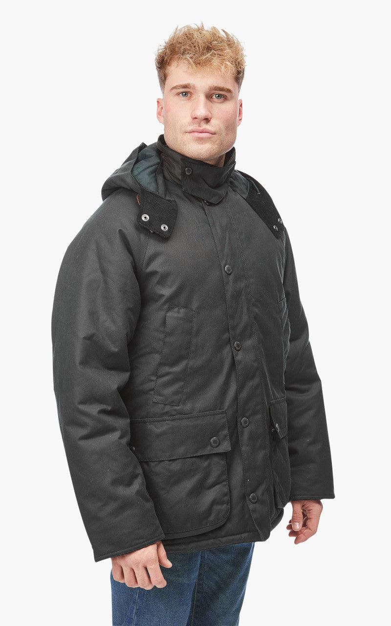Barbour Bedale Winter Wax Jacket Navy/Olive Night