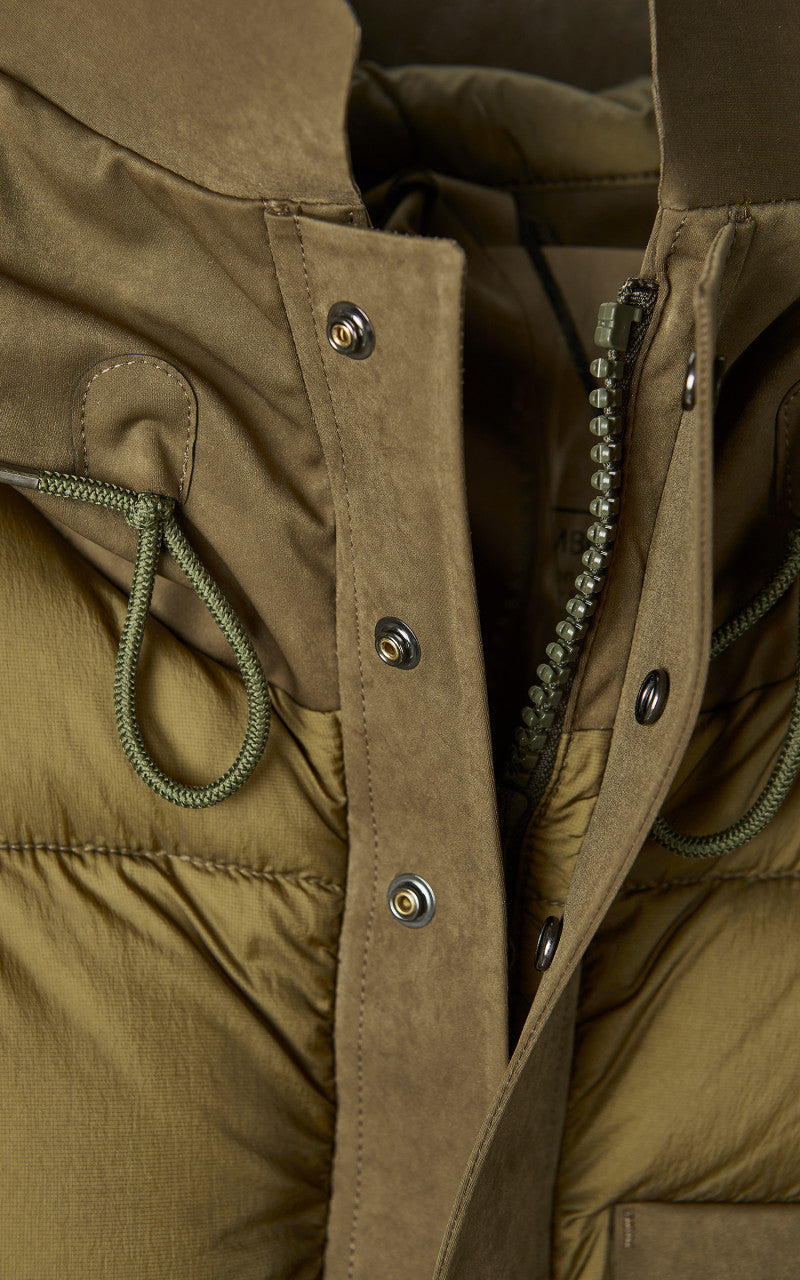 Ten C Cargo Combo Down Jacket Olive