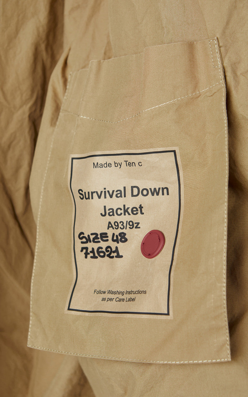 Ten C Survival Down Jacket Grey
