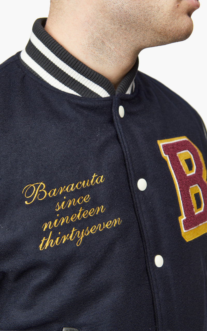 Baracuta Varsity Jacket Night Blue
