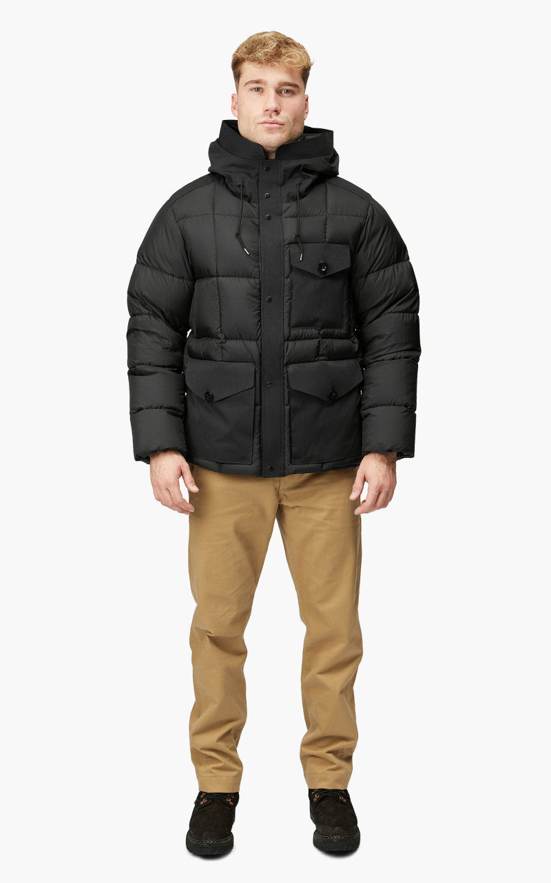 Ten C Cargo Combo Down Jacket Black