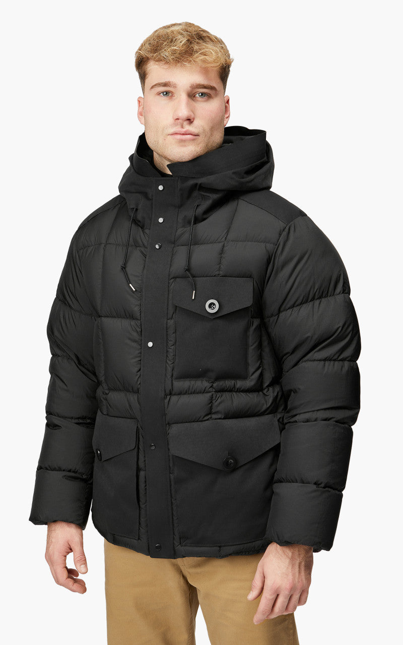 Ten C Cargo Combo Down Jacket Black