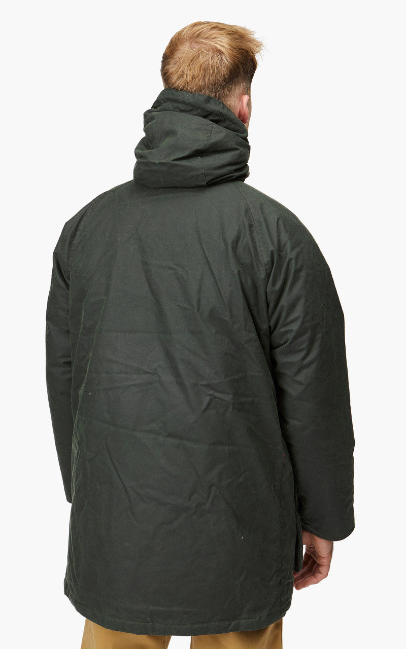 Barbour Hooded Beaufort Wax Jacket Sage