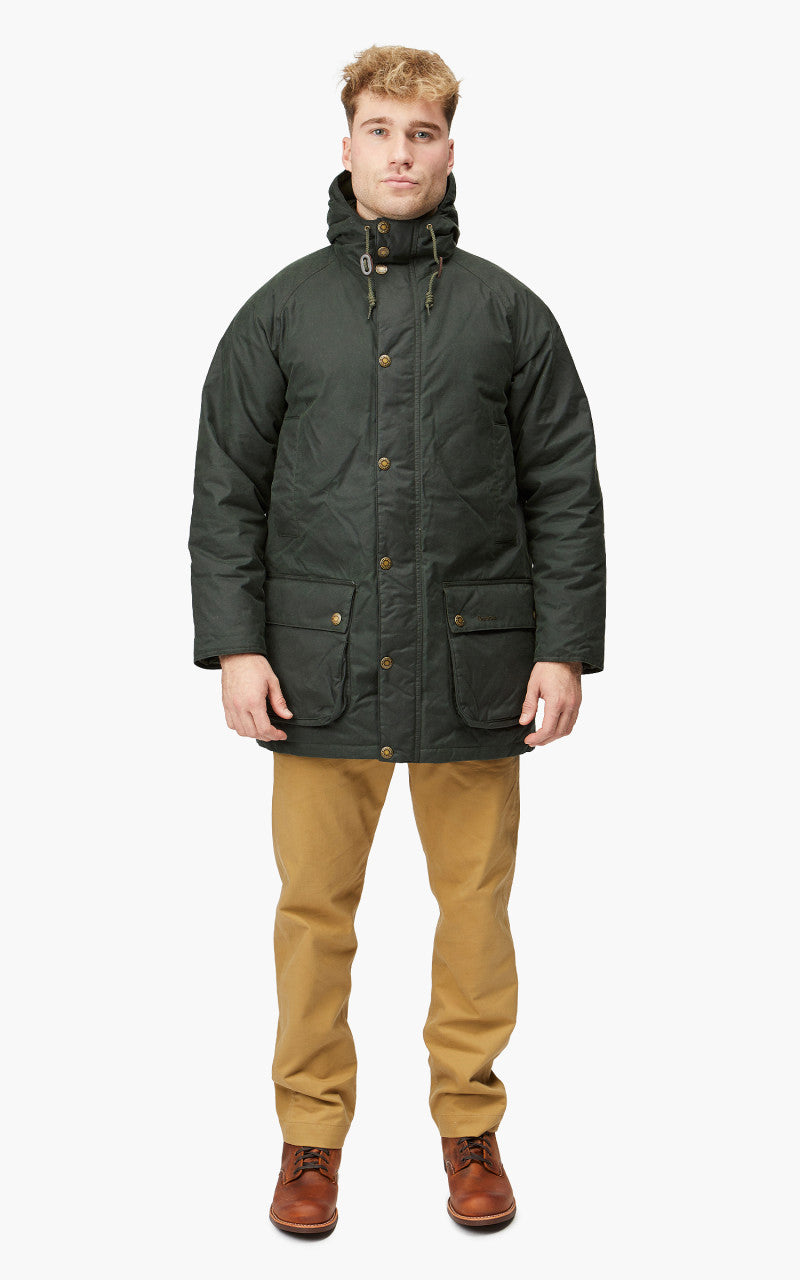 Barbour Hooded Beaufort Wax Jacket Sage