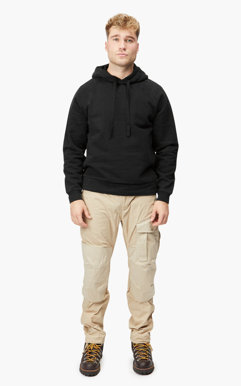 Ten C Felpa Chiusa Cappuccio Sweatshirt Black