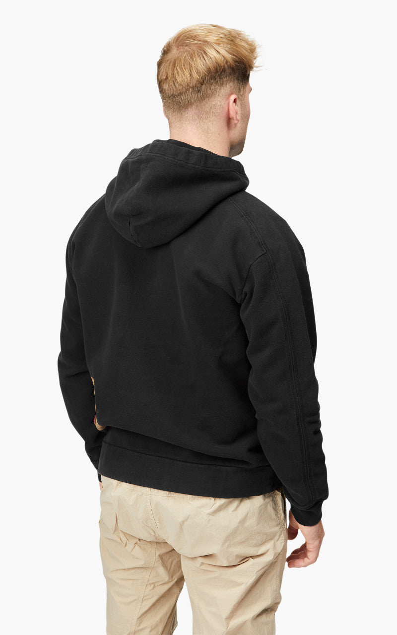 Ten C Felpa Chiusa Cappuccio Sweatshirt Black