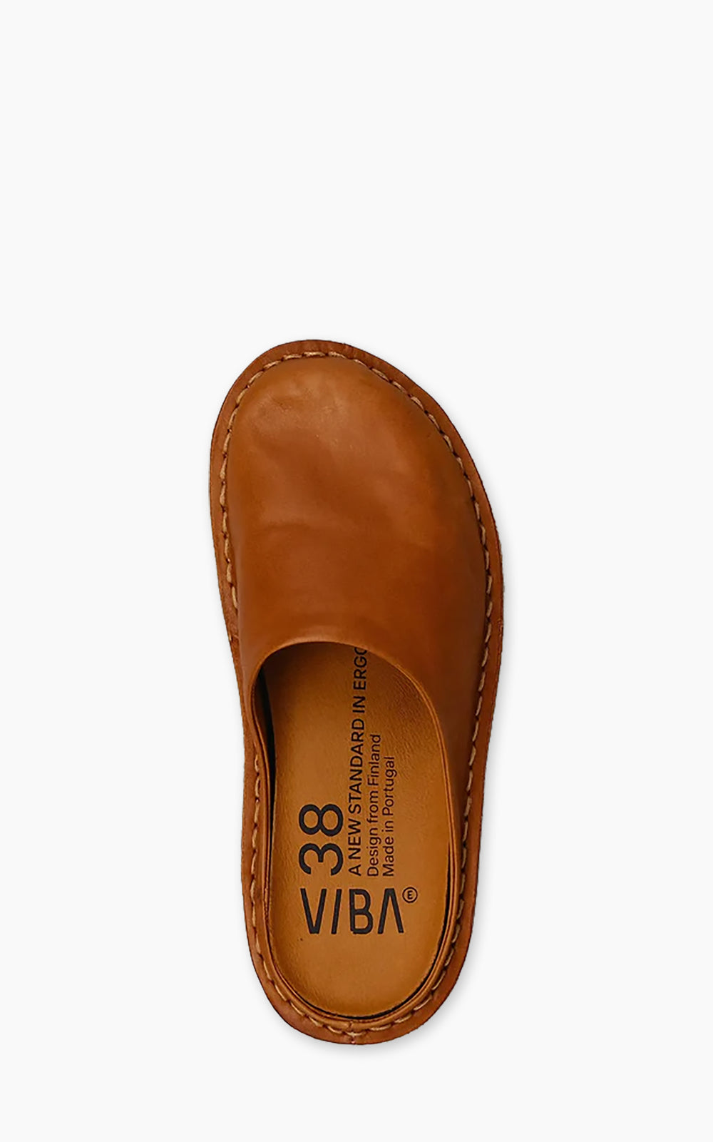 VIBAe ROMA Leather Cognac Brown