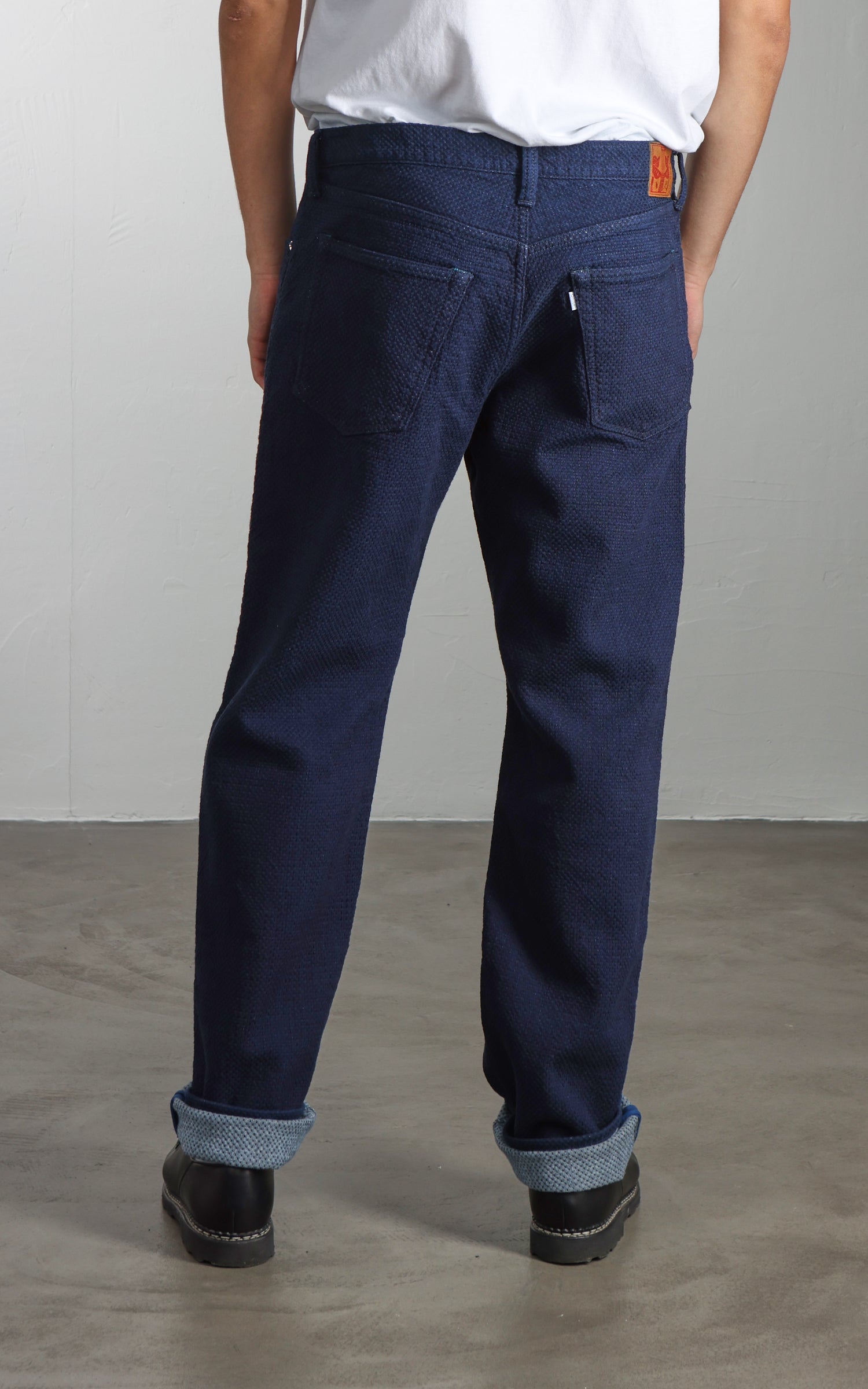 Omoto Denim 0621 Relax Fit Ori-Zashi Sashiko Pant Indigo