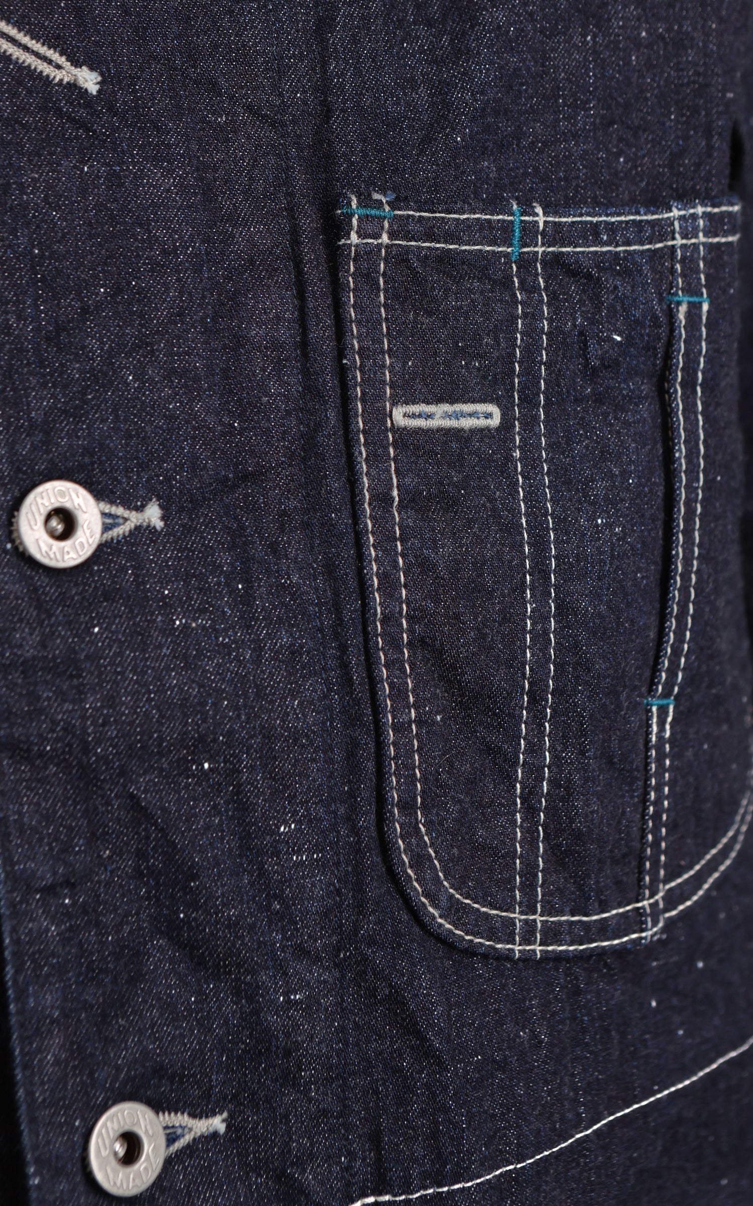 Omoto Denim 3618 30's Coverall Jacket Nep Denim Indigo 11.5oz