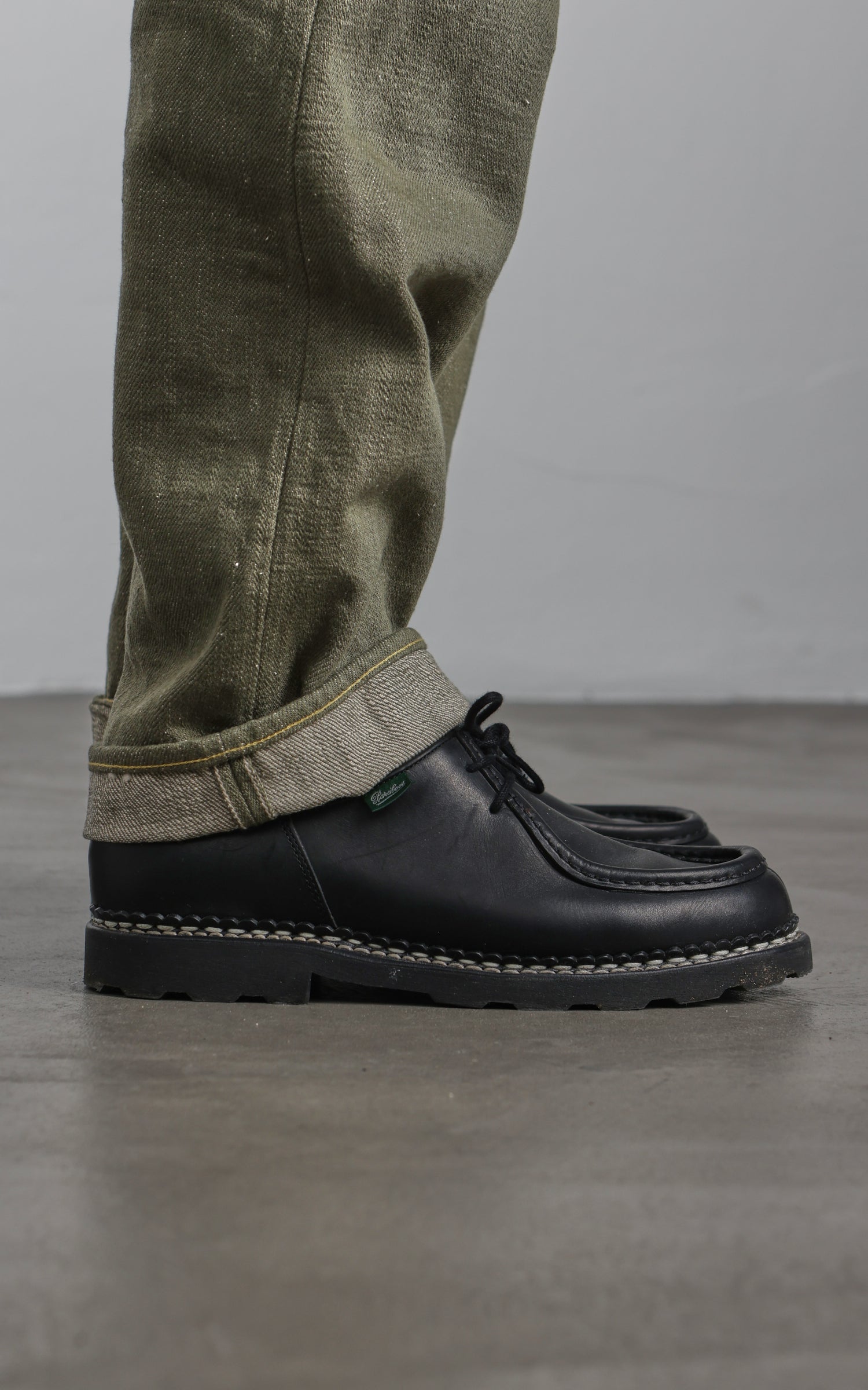 ONI Denim 270-OLD18 Neat Straight Olive Denim 18oz