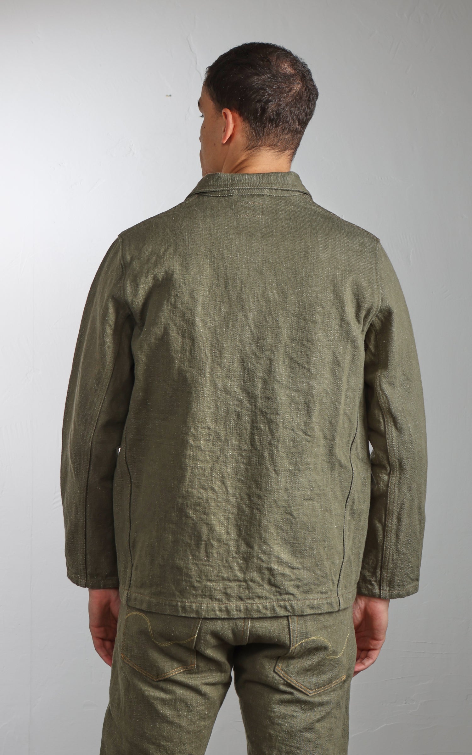 ONI Denim 03502-OLD18 Coveralls Olive Denim 18oz