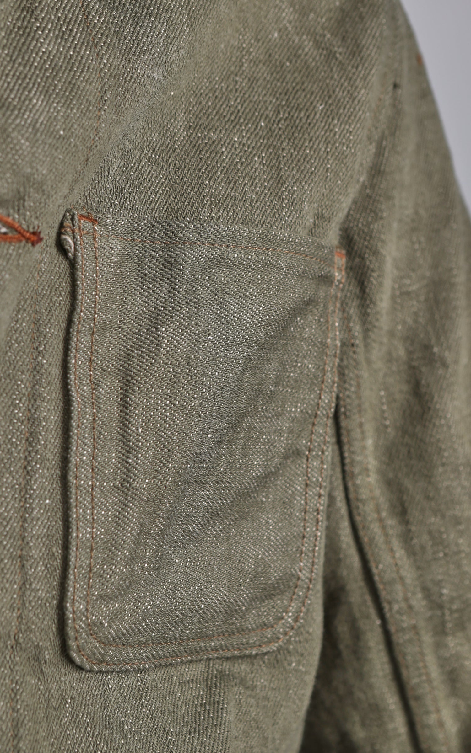 ONI Denim 03502-OLD18 Coveralls Olive Denim 18oz