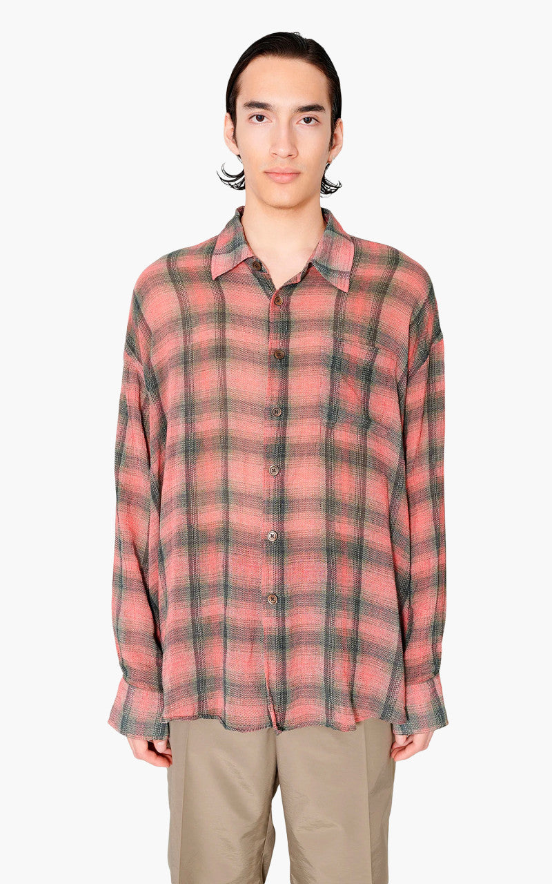 Our Legacy Borrowed Shirt Big Lumbercheck Print