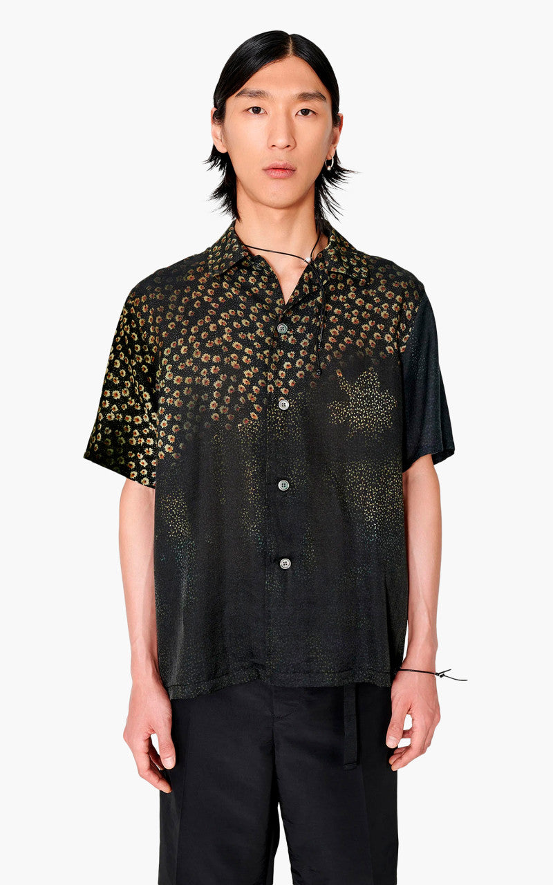 ourlegacy box shirt 花柄　シースルー Our Legacy Box Shirt Short Sleeve Dark Flower Print