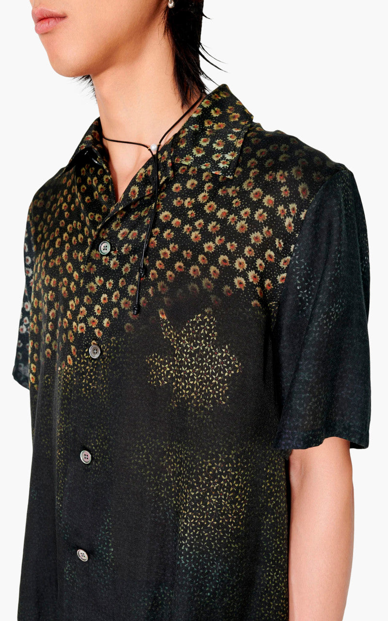 Our Legacy Box Shirt Short Sleeve Dark Flower Print
