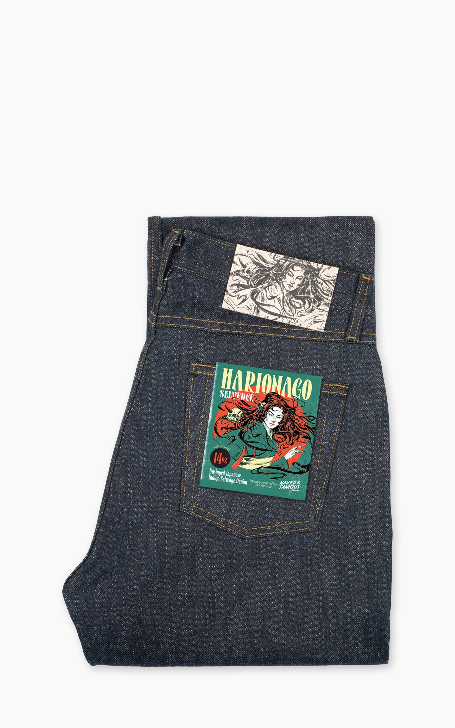 Naked & Famous Denim True Guy Harionago Selvedge Indigo 14oz