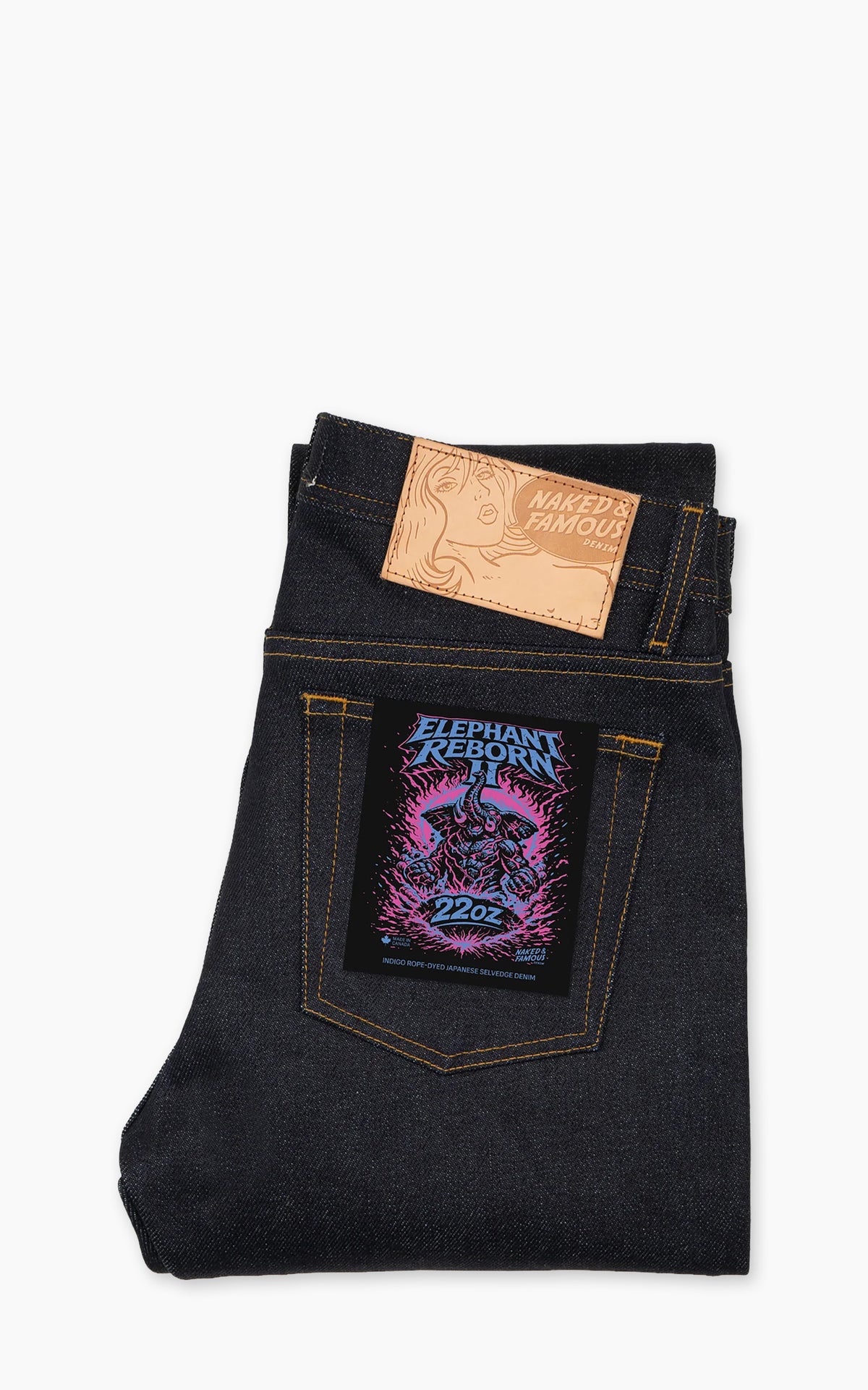 Naked & Famous Denim Weird Guy Elephant 2 Reborn