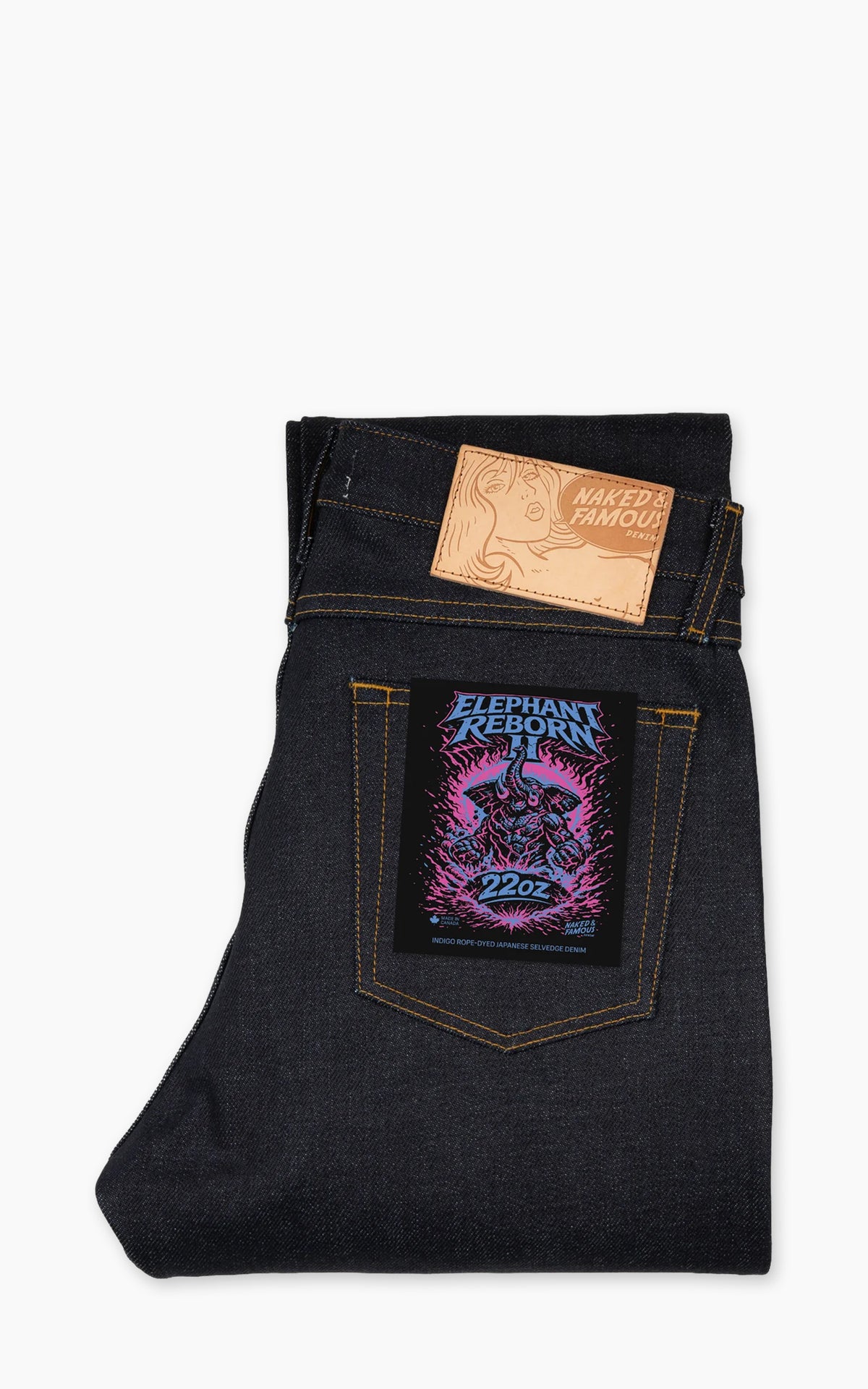 Naked & Famous Denim True Guy Elephant 2 Reborn