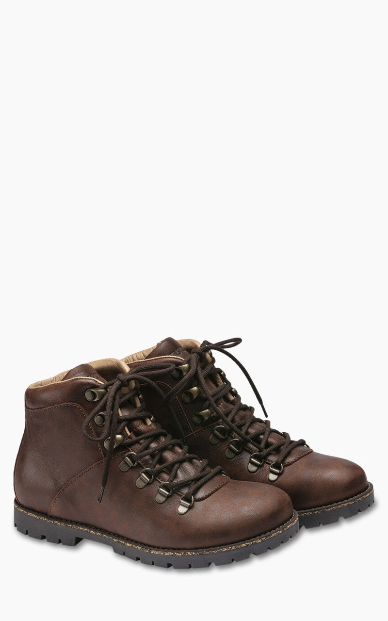 Birkenstock Jackson Nubuck Waxy Leather Dark Brown