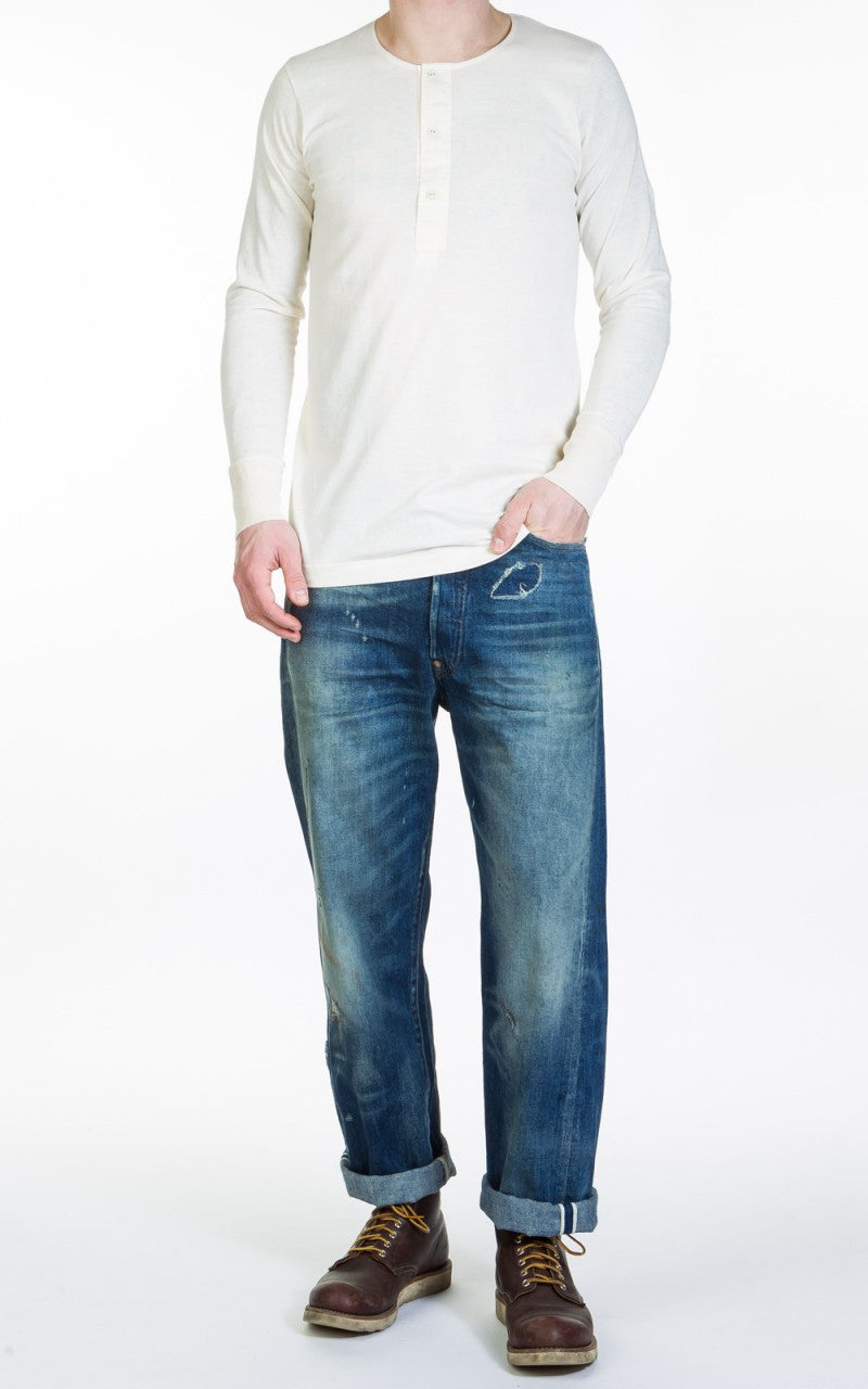 Merz b. Schwanen 102 Longsleeve Henley Nature