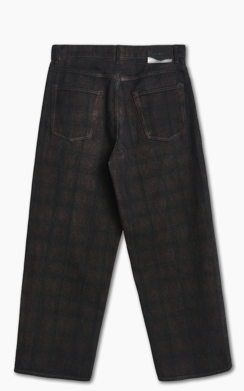 Our Legacy Vast Cut Jeans Overdyed Big Lumberjack Print
