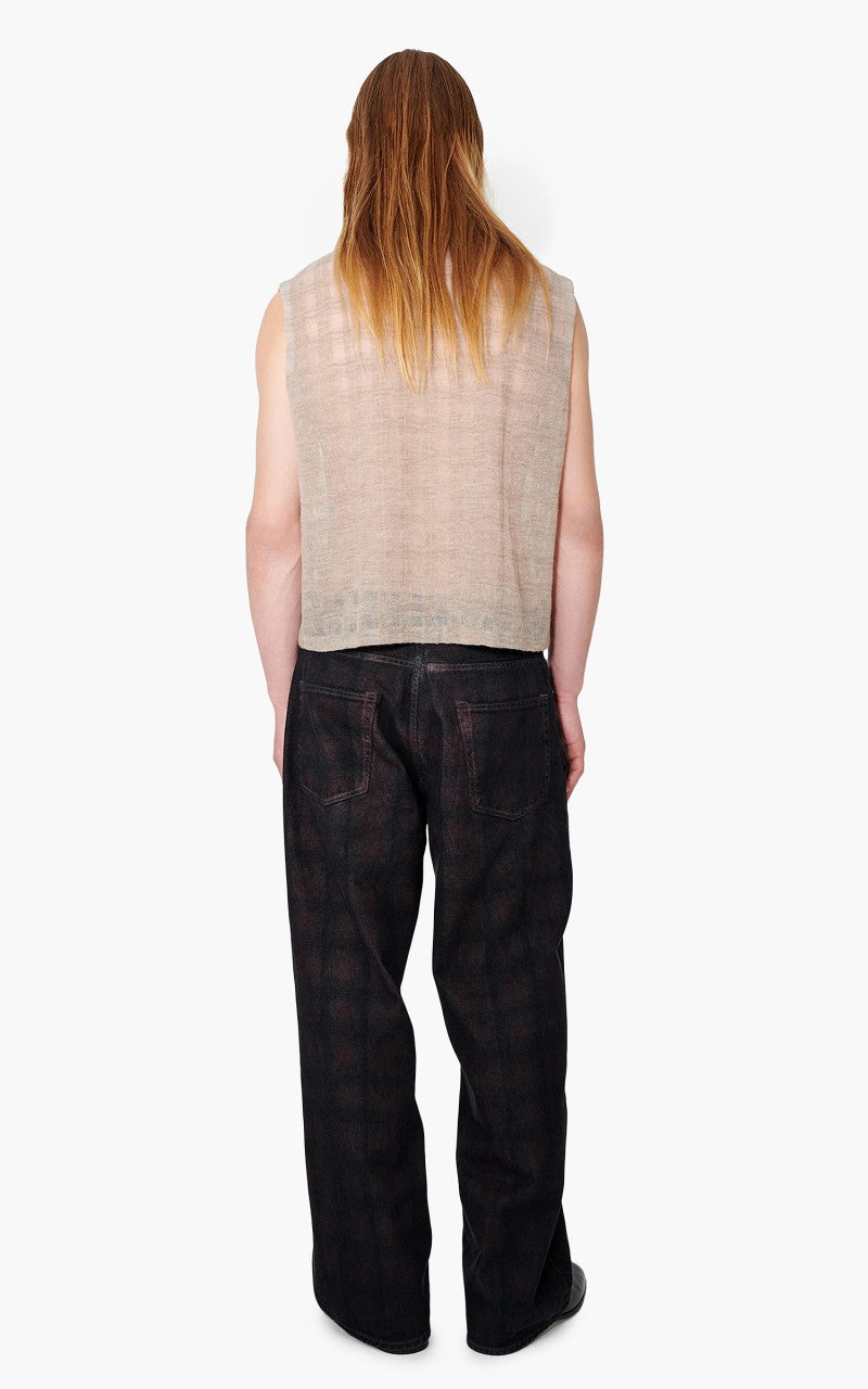 Our Legacy Vast Cut Jeans Overdyed Big Lumberjack Print