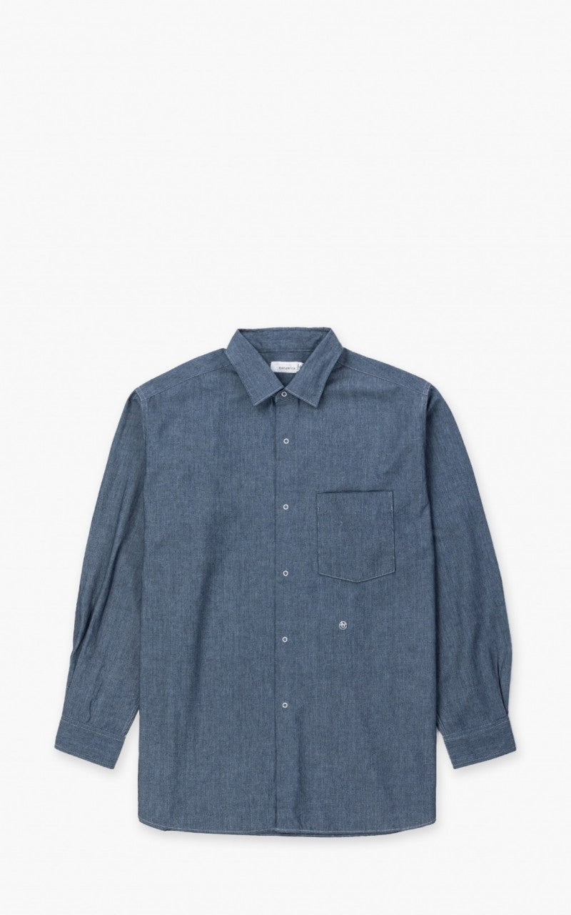 Nanamica Regular Collar Wind Shirt Indigo