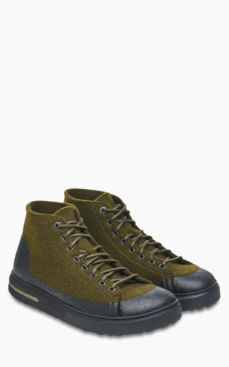 Birkenstock Bend Mid Dip Natural Leather/Felt Tropic Green