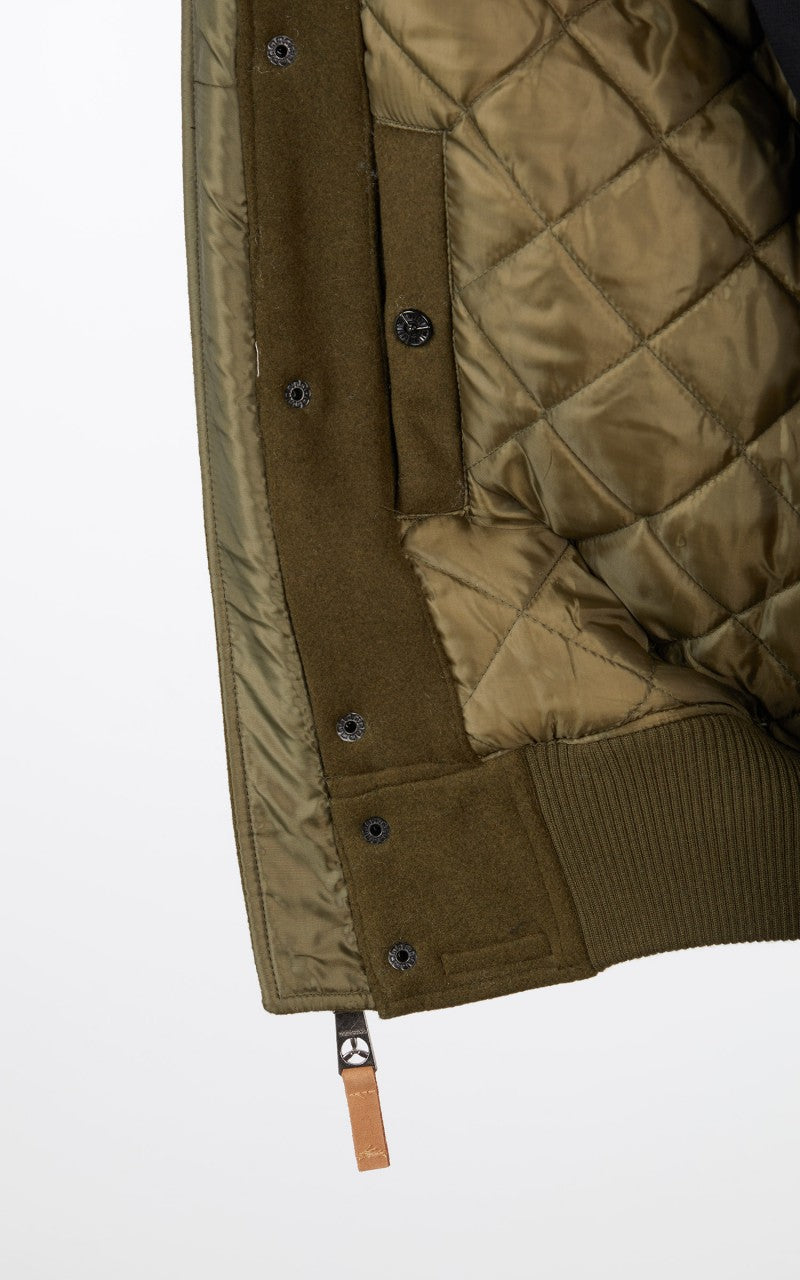 Military Surplus Varsity Jacket Olive