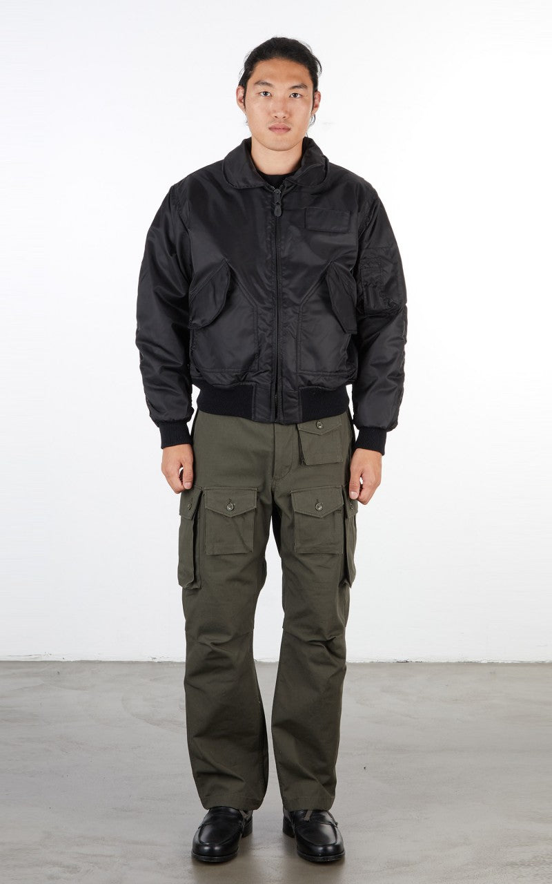 Military Surplus SWAT CWU US Fur Collar Flight Jacket Black